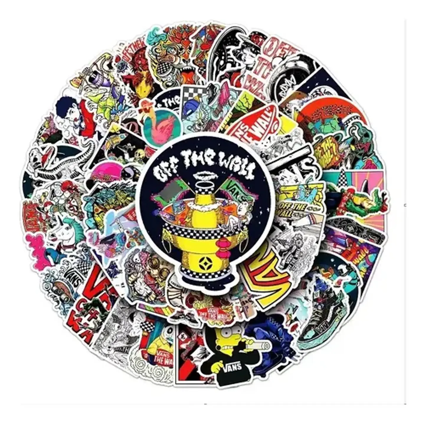 Vans - Set De 50 Stickers / Calcomanias / Pegatinas 2