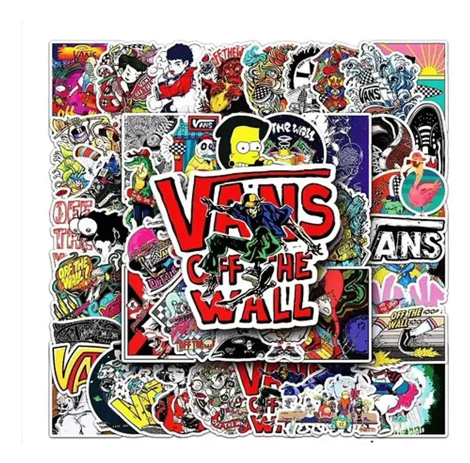 Vans - Set De 50 Stickers / Calcomanias / Pegatinas 3