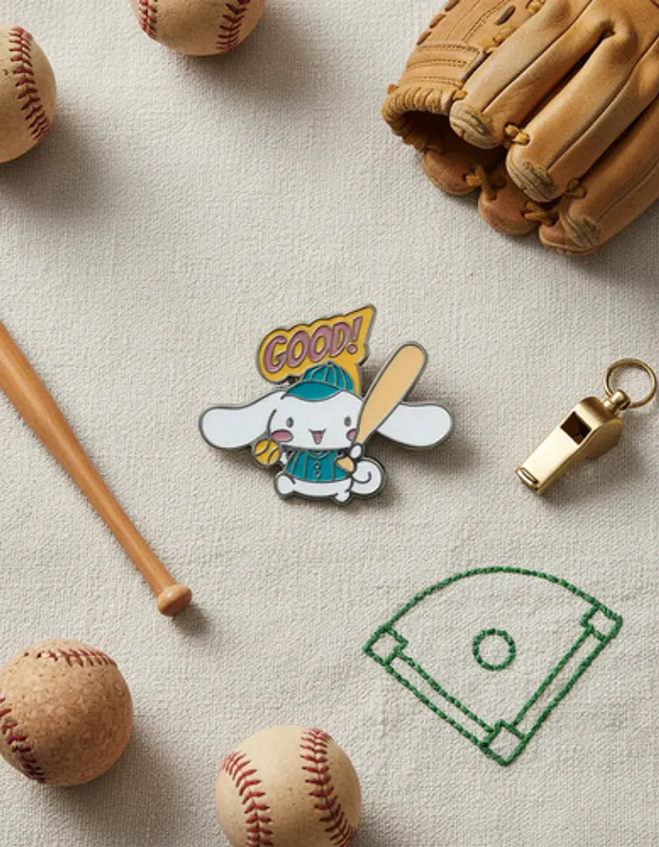 Pins Cinnamoroll / Hello Kitty / Broches (pines) Metálicos 2