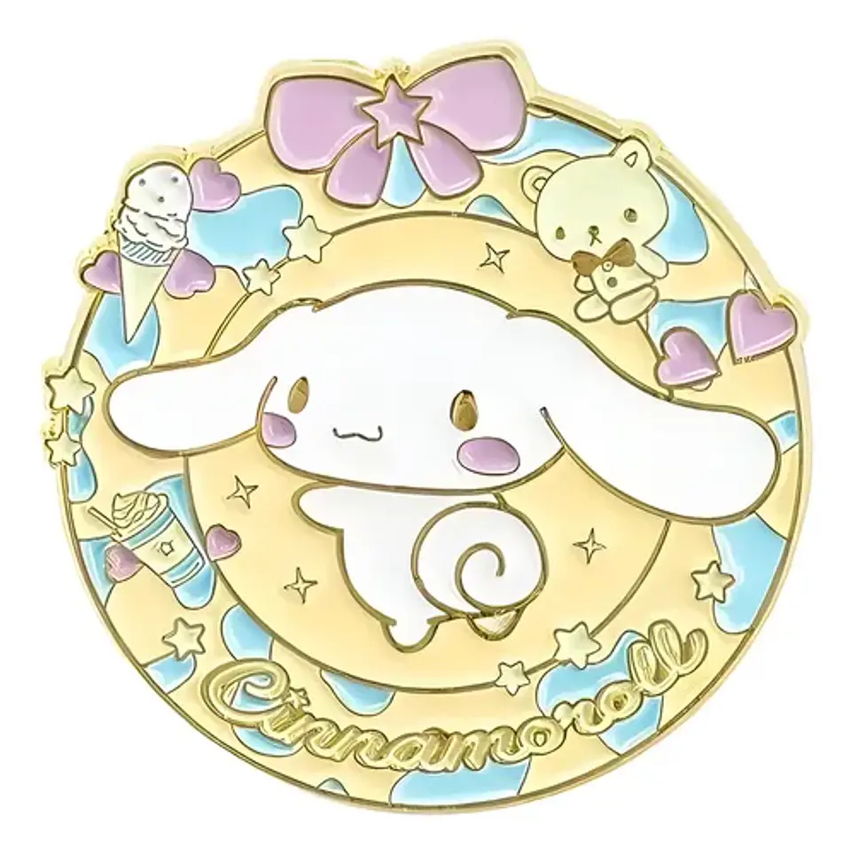 Pins Cinnamoroll / Hello Kitty / Broches (pines) Metálicos 3