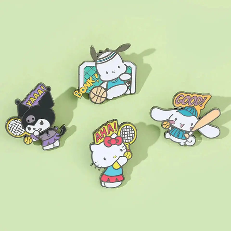 Pins Cinnamoroll / Hello Kitty / Broches (pines) Metálicos 14
