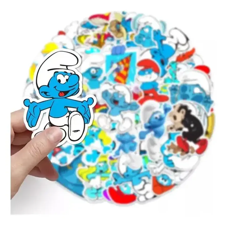 Los Pitufos - Set De 50 Stickers / Calcomanias / Pegatinas 4