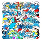 Los Pitufos - Set De 50 Stickers / Calcomanias / Pegatinas - Miniatura 5