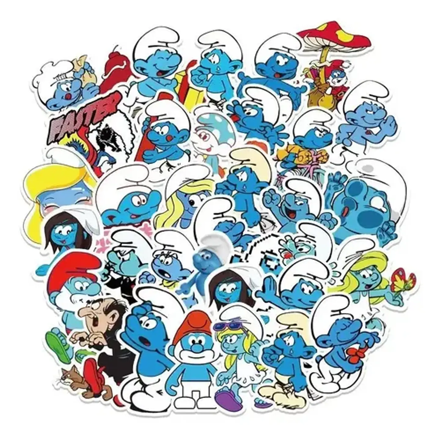 Los Pitufos - Set De 50 Stickers / Calcomanias / Pegatinas 6