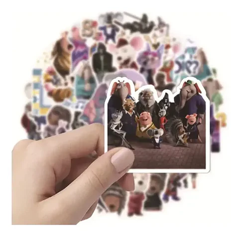 Sing - Set De 50 Stickers / Calcomanias / Pegatinas