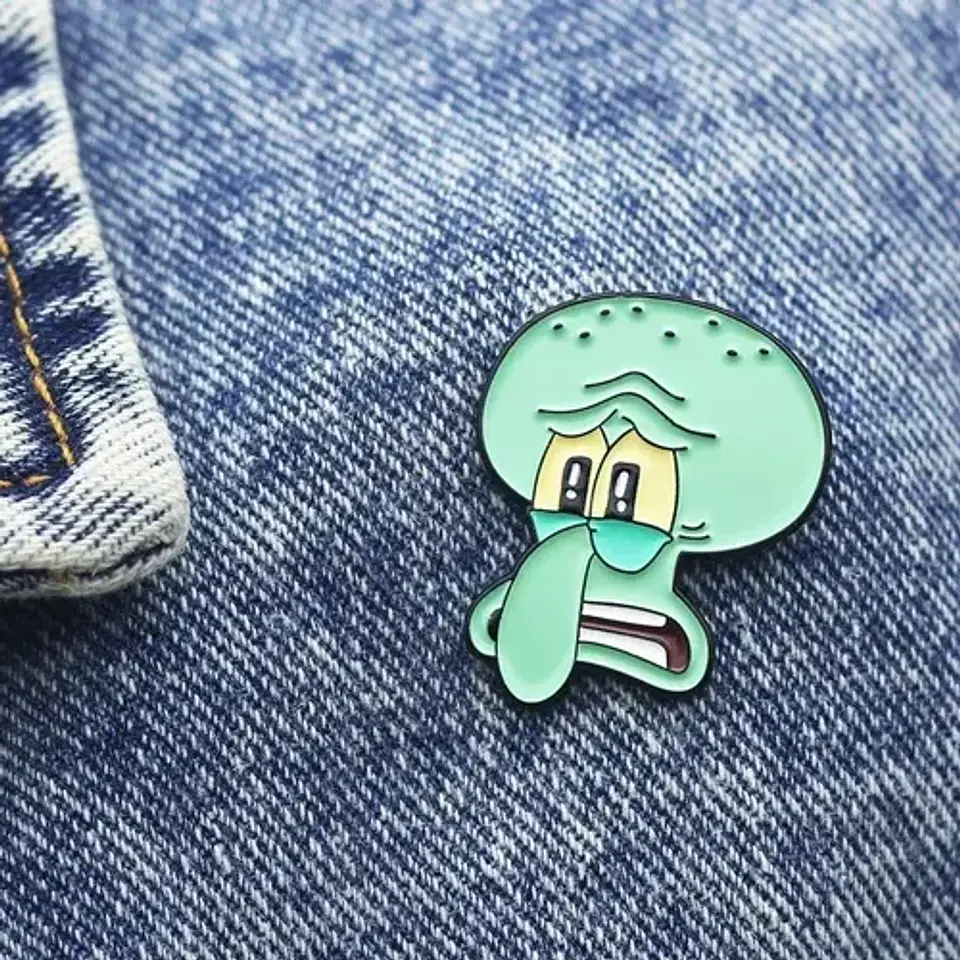Pins De Calamardo / Bob Esponja / (pines) Broches Metálicos 7