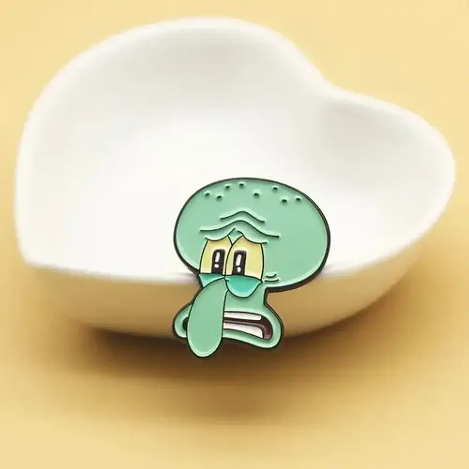 Pins De Calamardo / Bob Esponja / (pines) Broches Metálicos 8