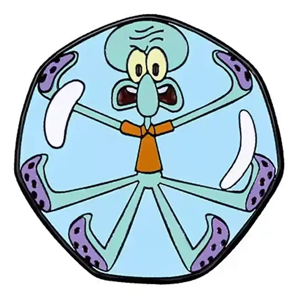 Pins De Calamardo / Bob Esponja / (pines) Broches Metálicos 16
