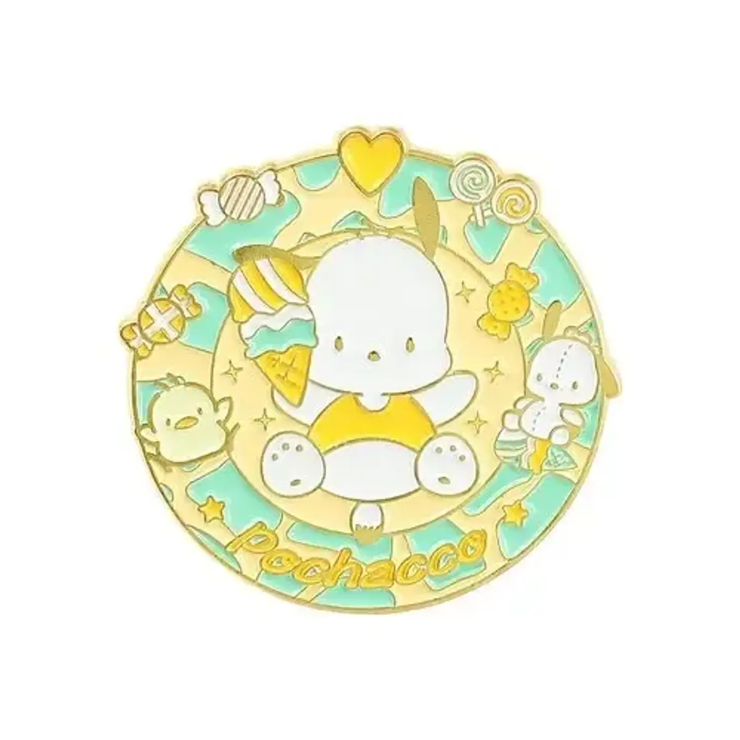 Pins De Pochacco / Hello Kitty / Broches (pines) Metálicos 1