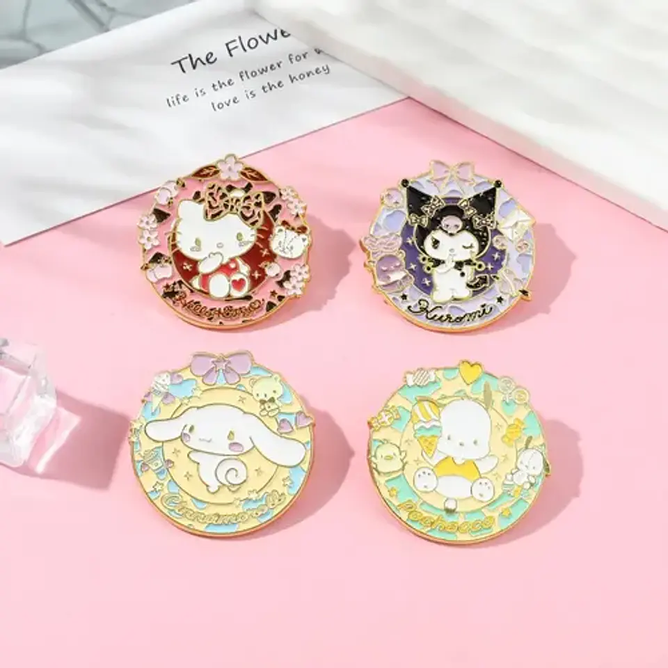 Pins De Pochacco / Hello Kitty / Broches (pines) Metálicos 4