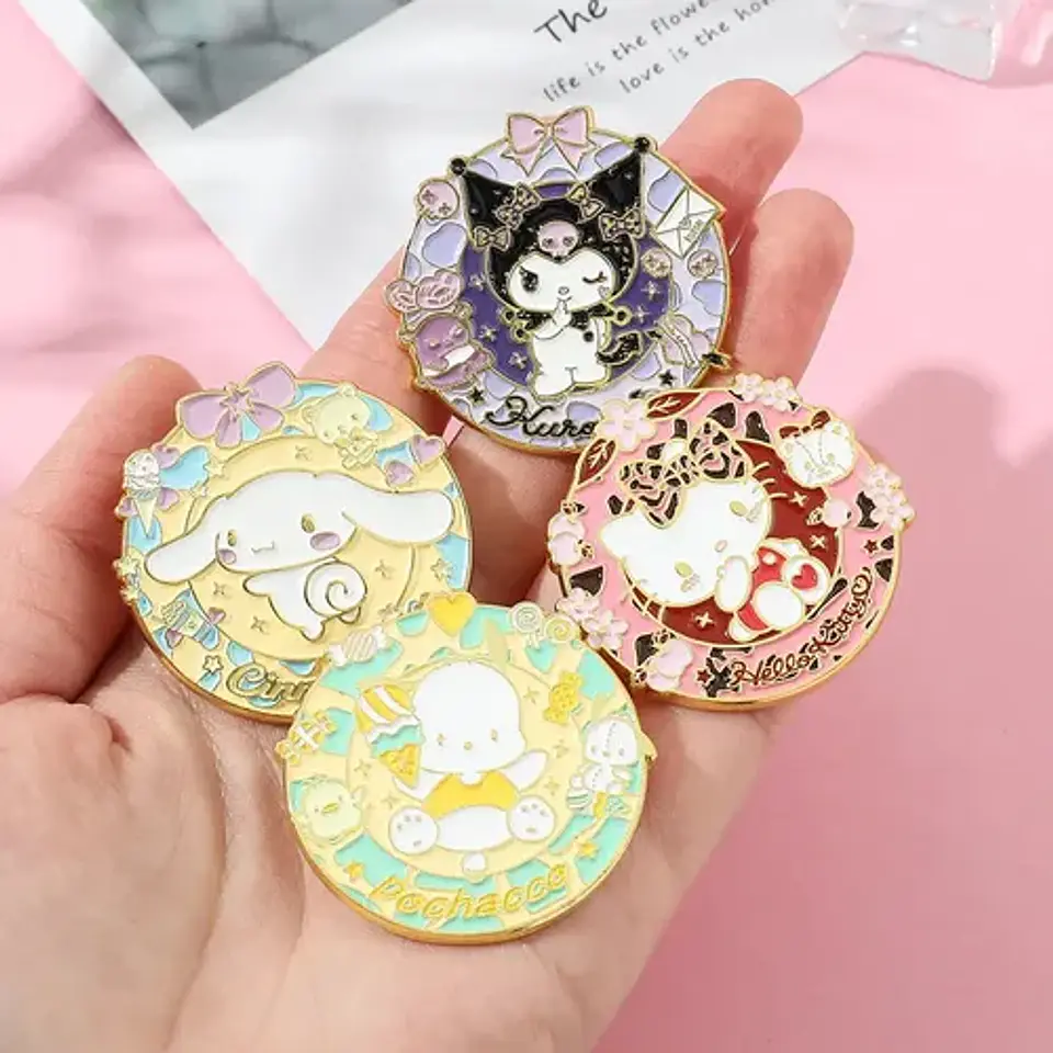 Pins De Pochacco / Hello Kitty / Broches (pines) Metálicos 6