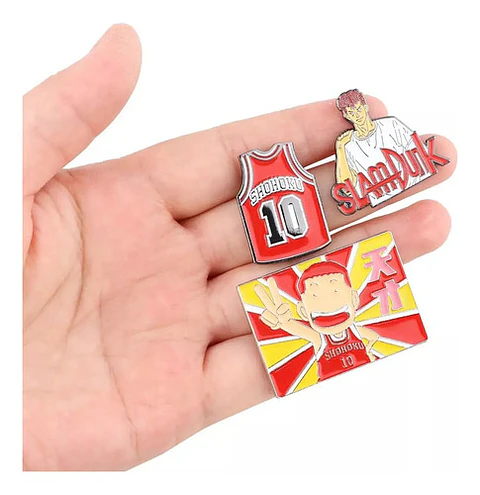 Pins De Hanamichi Sakuragi  / Slam Dunk / Broches Metálicos