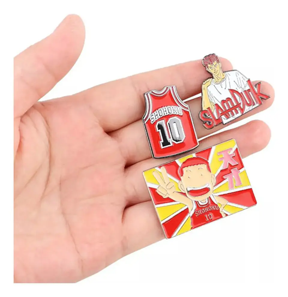 Pins De Hanamichi Sakuragi  / Slam Dunk / Broches Metálicos 2