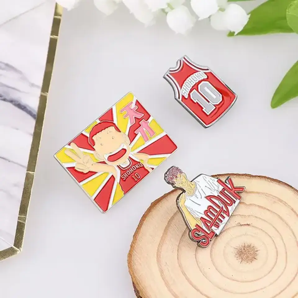 Pins De Hanamichi Sakuragi  / Slam Dunk / Broches Metálicos 7
