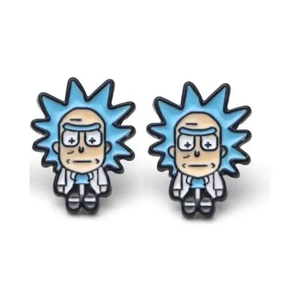 Aros Aretes Pendientes Rick And Morty / Acero Quirúrgico 3
