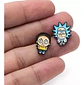 Aros Aretes Pendientes Rick And Morty / Acero Quirúrgico - Miniatura 6