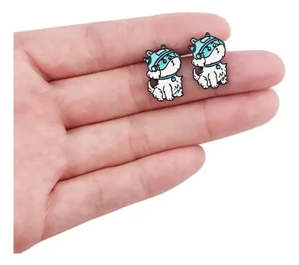Aros Aretes Pendientes Rick And Morty / Acero Quirúrgico 8