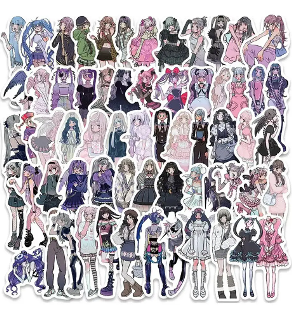 Harajuku Girls - Set 50 Stickers / Calcomanias / Pegatinas 4