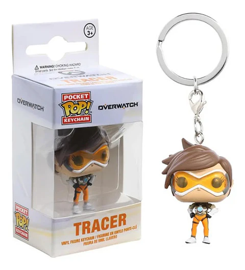 Llavero De Tracer / Overwatch Incluye Caja Funko