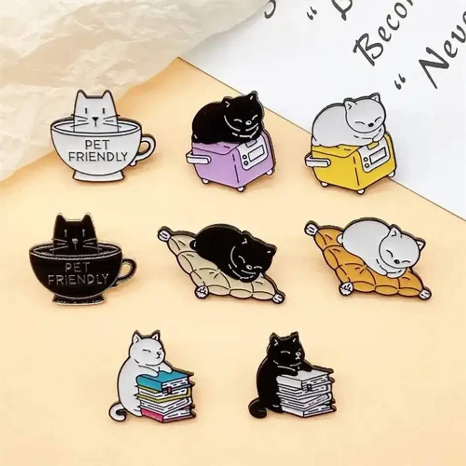 Pins De Gatos Kawaii / Michis / Broches Metálicos (pines) 9