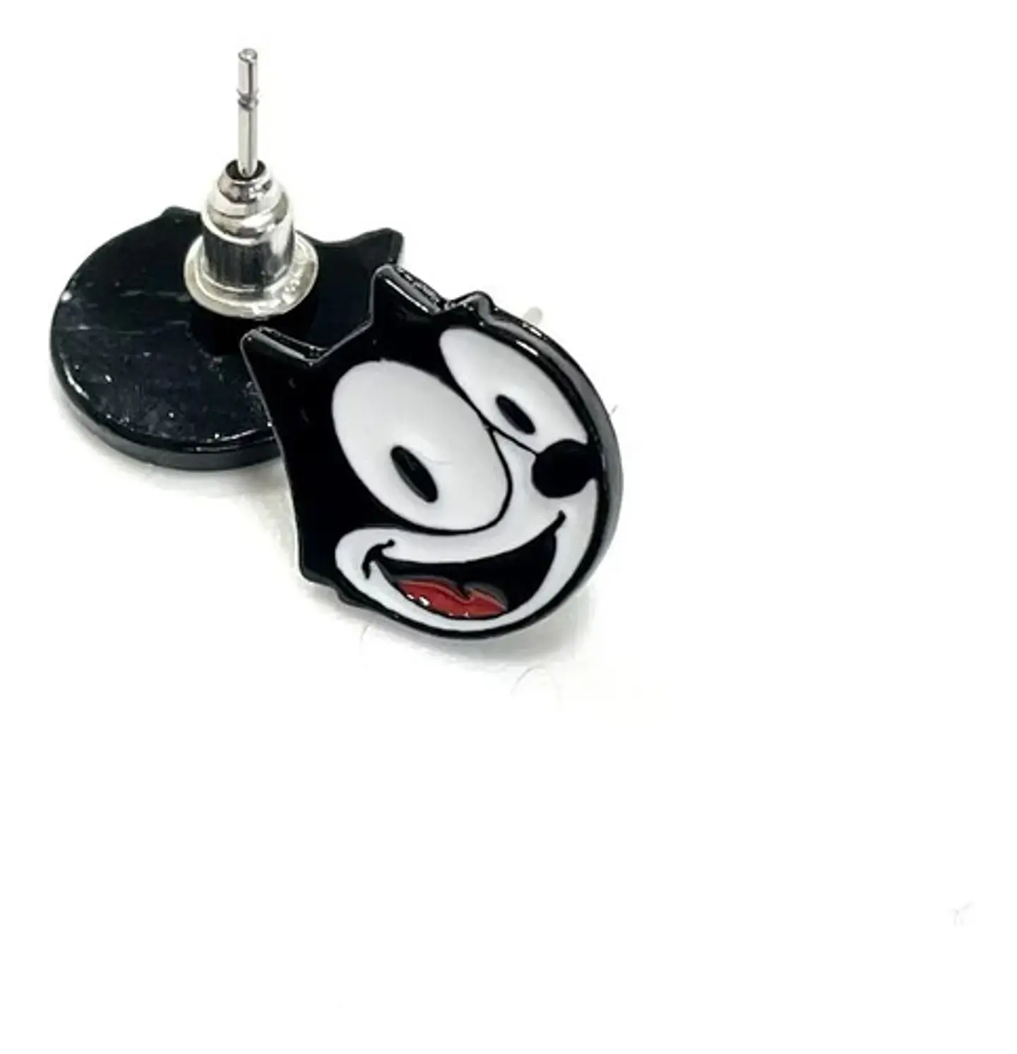Aros Aretes Pendientes Del Gato Félix / Acero Quirúrgico 4