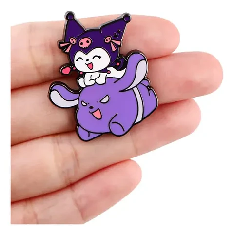Pins De Kuromi / Hello Kitty / Broches (pines) Metálicos