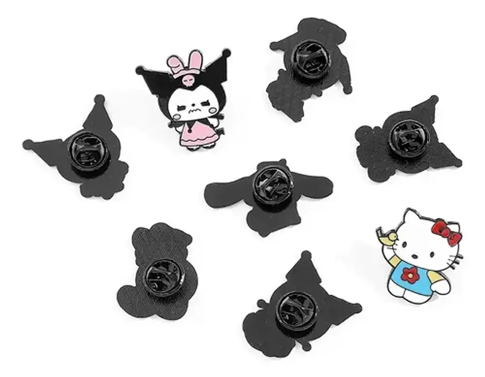 Pins De Kuromi / Hello Kitty / Broches (pines) Metálicos 22