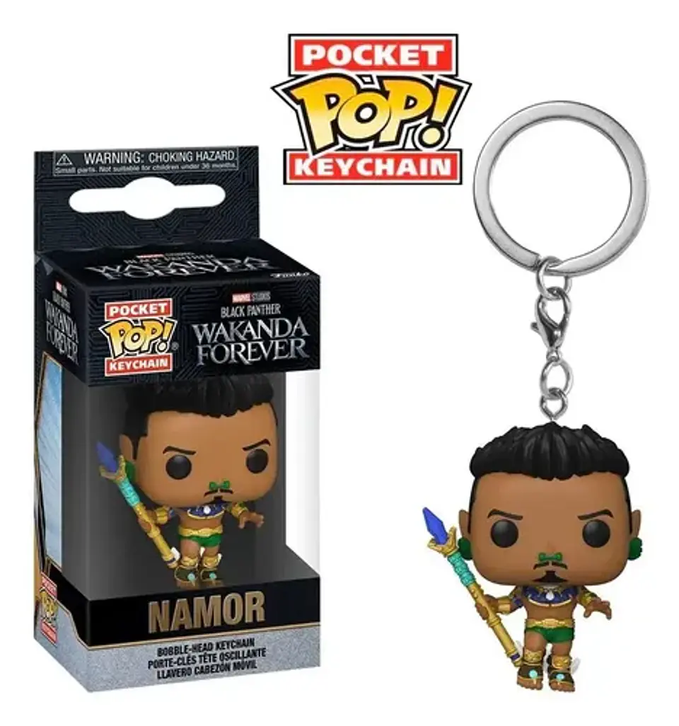 Llavero De Namor / Marvel Wakanda Forever Incluye Caja Funko 5