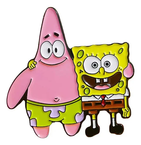 Pins De Patricio Estrella / Bob Esponja / Broches Metálicos