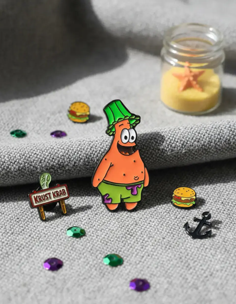 Pins De Patricio Estrella / Bob Esponja / Broches Metálicos 9