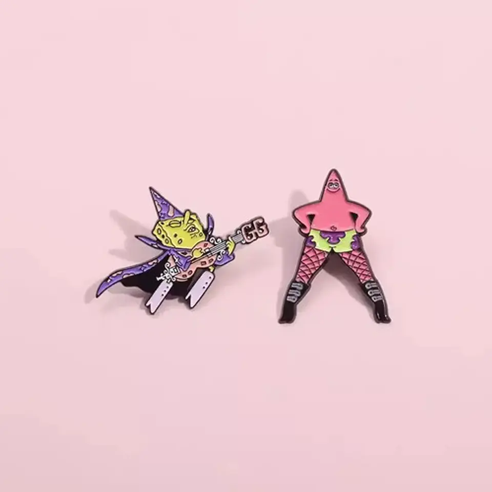 Pins De Patricio Estrella / Bob Esponja / Broches Metálicos 16