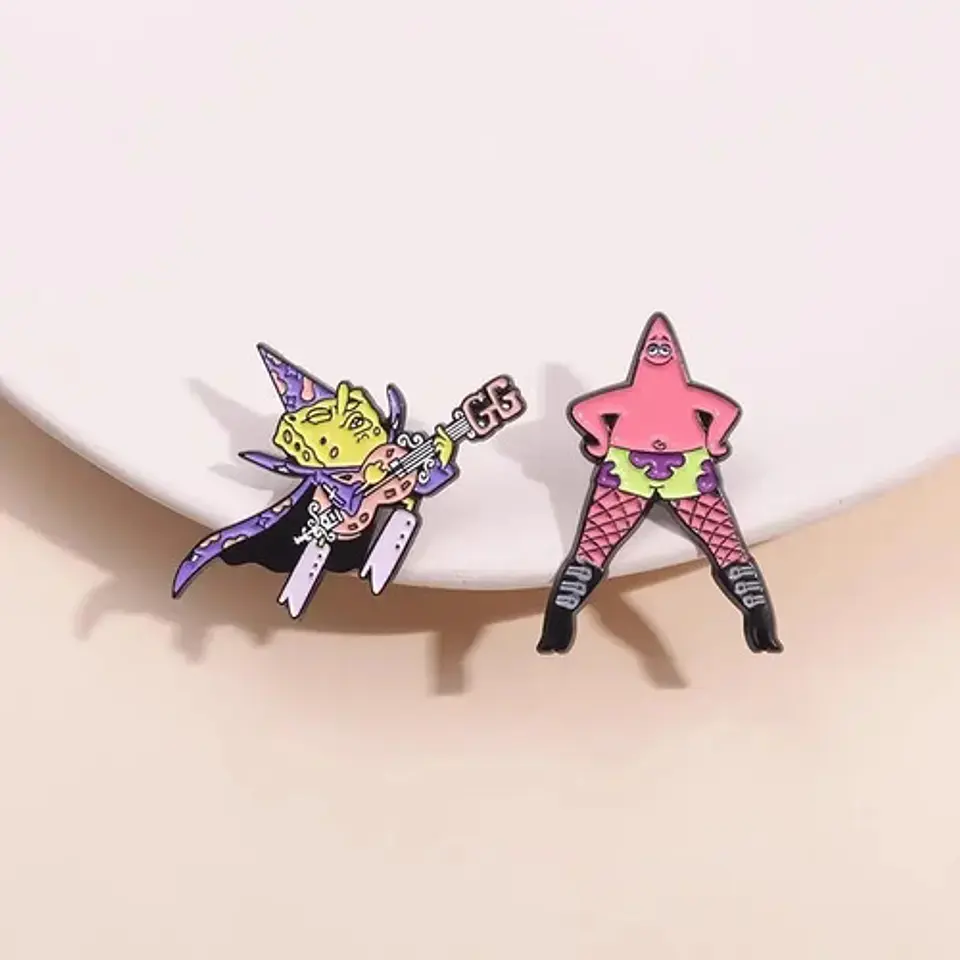 Pins De Patricio Estrella / Bob Esponja / Broches Metálicos 17
