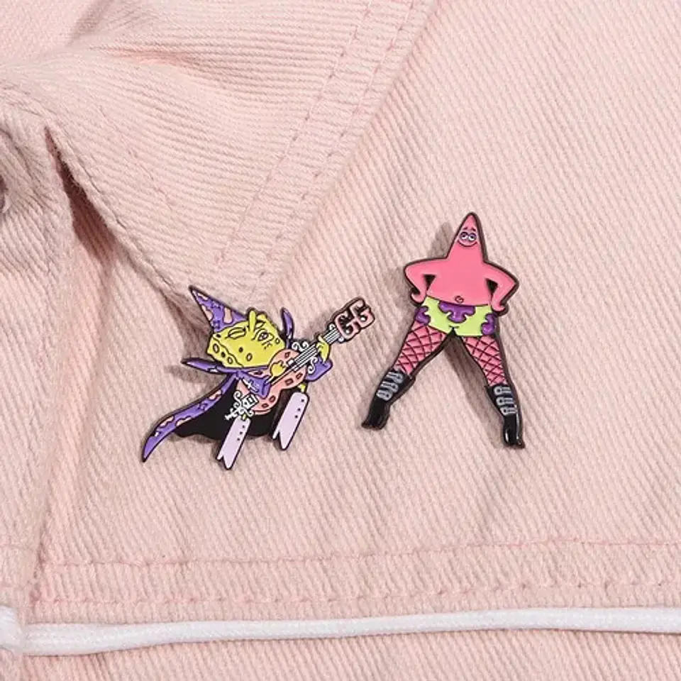 Pins De Patricio Estrella / Bob Esponja / Broches Metálicos 18