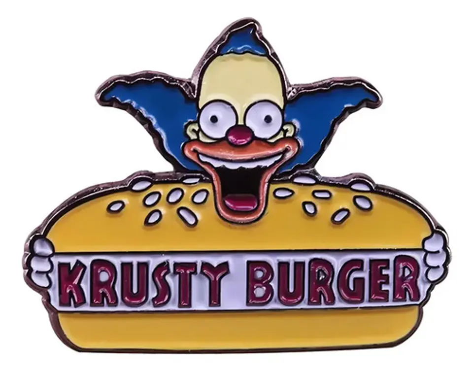 Pins De Krusty El Payaso / Los Simpson / Broches Metálicos 1