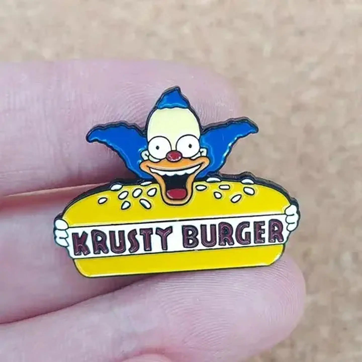Pins De Krusty El Payaso / Los Simpson / Broches Metálicos 2