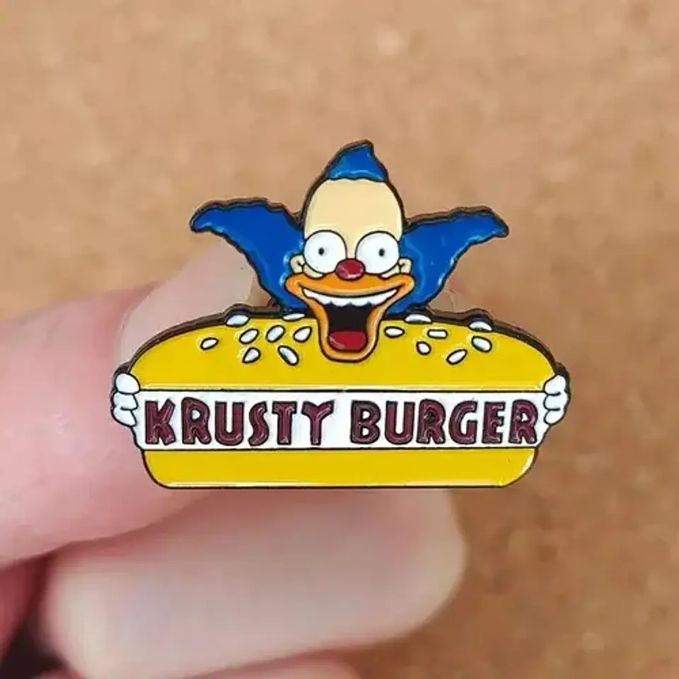 Pins De Krusty El Payaso / Los Simpson / Broches Metálicos 3