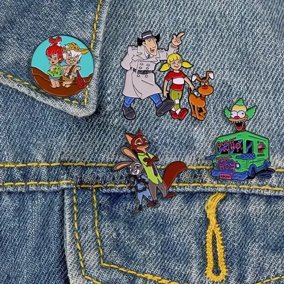 Pins De Krusty El Payaso / Los Simpson / Broches Metálicos 9