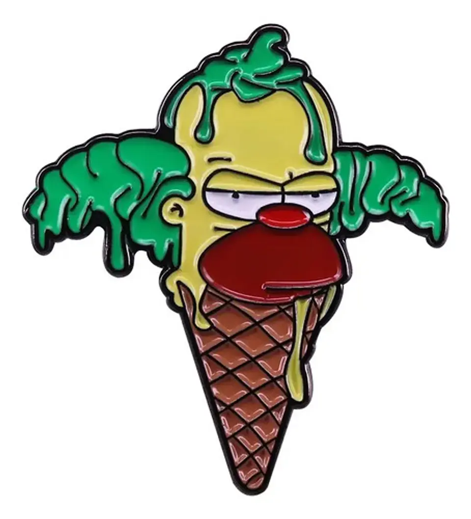 Pins De Krusty El Payaso / Los Simpson / Broches Metálicos 11