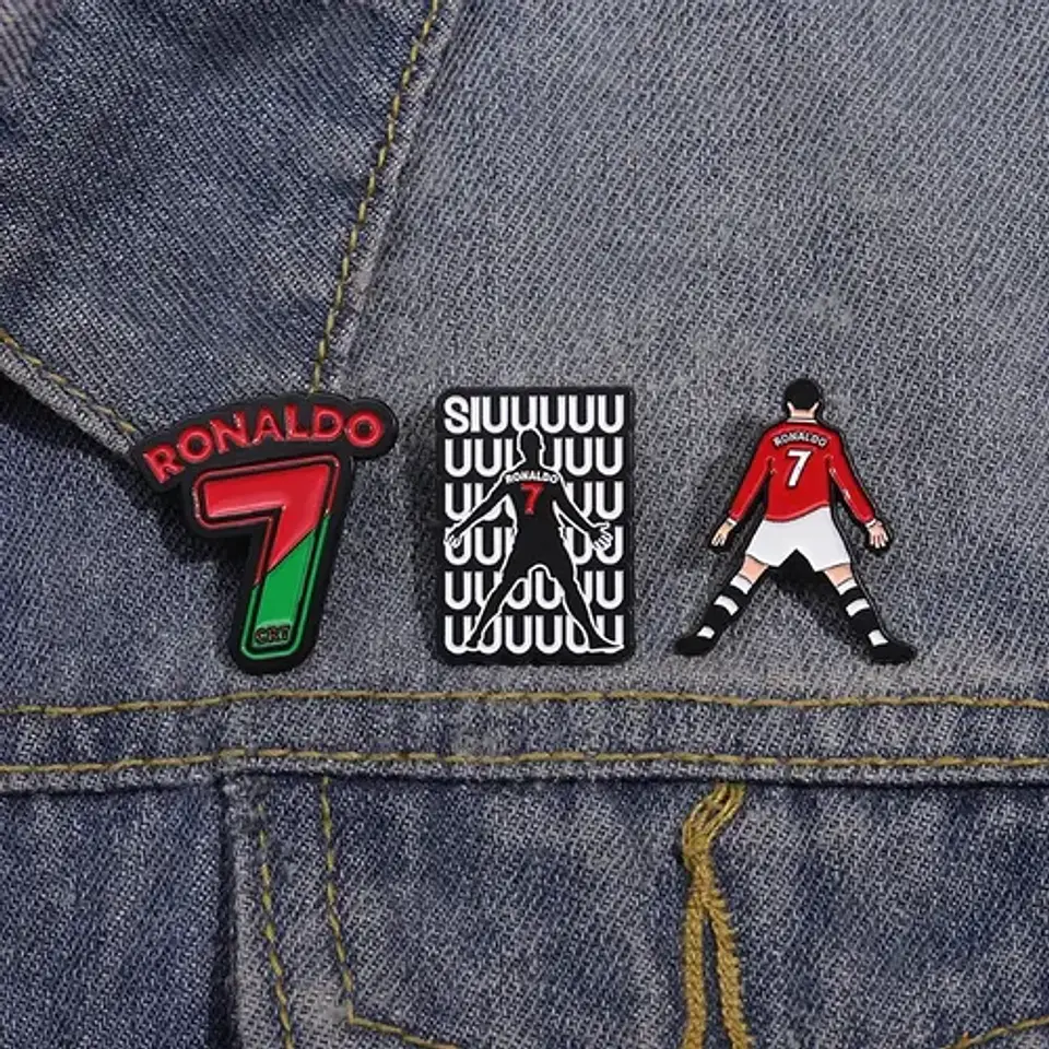 Pins De Cr7 / Cristiano Ronaldo / Broches Metálicos (pines) 4