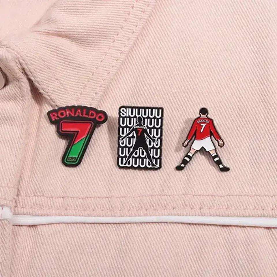 Pins De Cr7 / Cristiano Ronaldo / Broches Metálicos (pines) 5