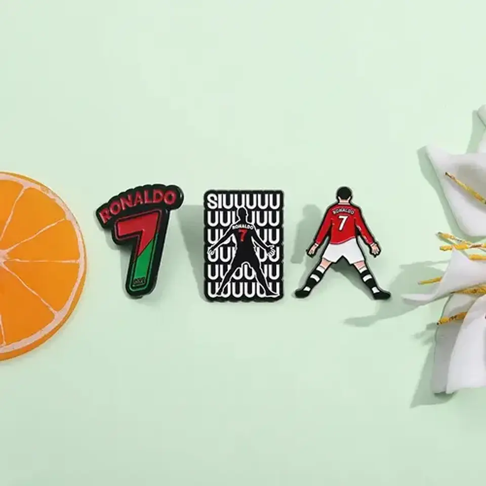 Pins De Cr7 / Cristiano Ronaldo / Broches Metálicos (pines) 21