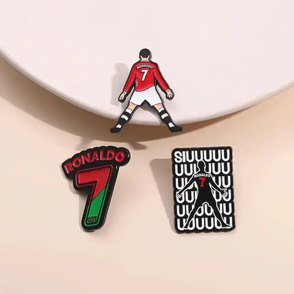 Pins De Cr7 / Cristiano Ronaldo / Broches Metálicos (pines) 22