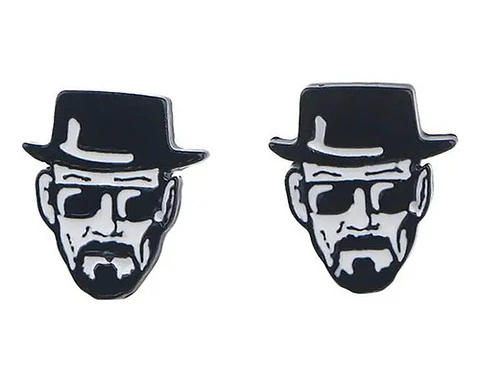Aros Aretes Pendientes De Walter White / Acero Quirúrgico