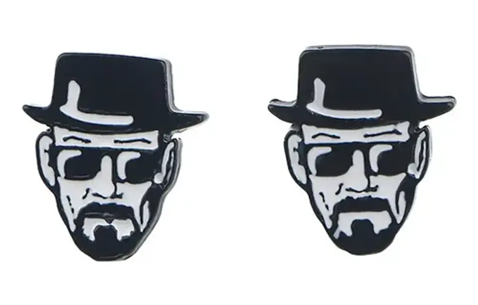 Aros Aretes Pendientes De Walter White / Acero Quirúrgico 8