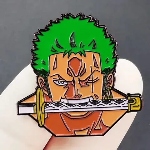 Pins De Roronoa Zoro / One Piece / Broches Metálicos (pines)