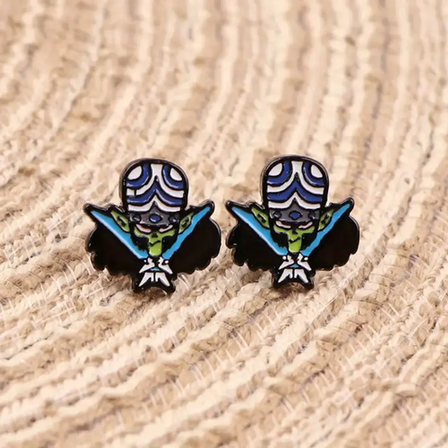 Aros Aretes Pendientes De Mojo Jojo / Acero Quirúrgico 5