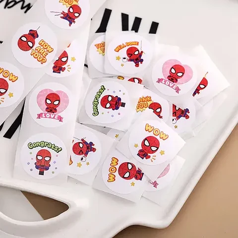Spider-man - Set De 500 Stickers / Rollo De Pegatinas