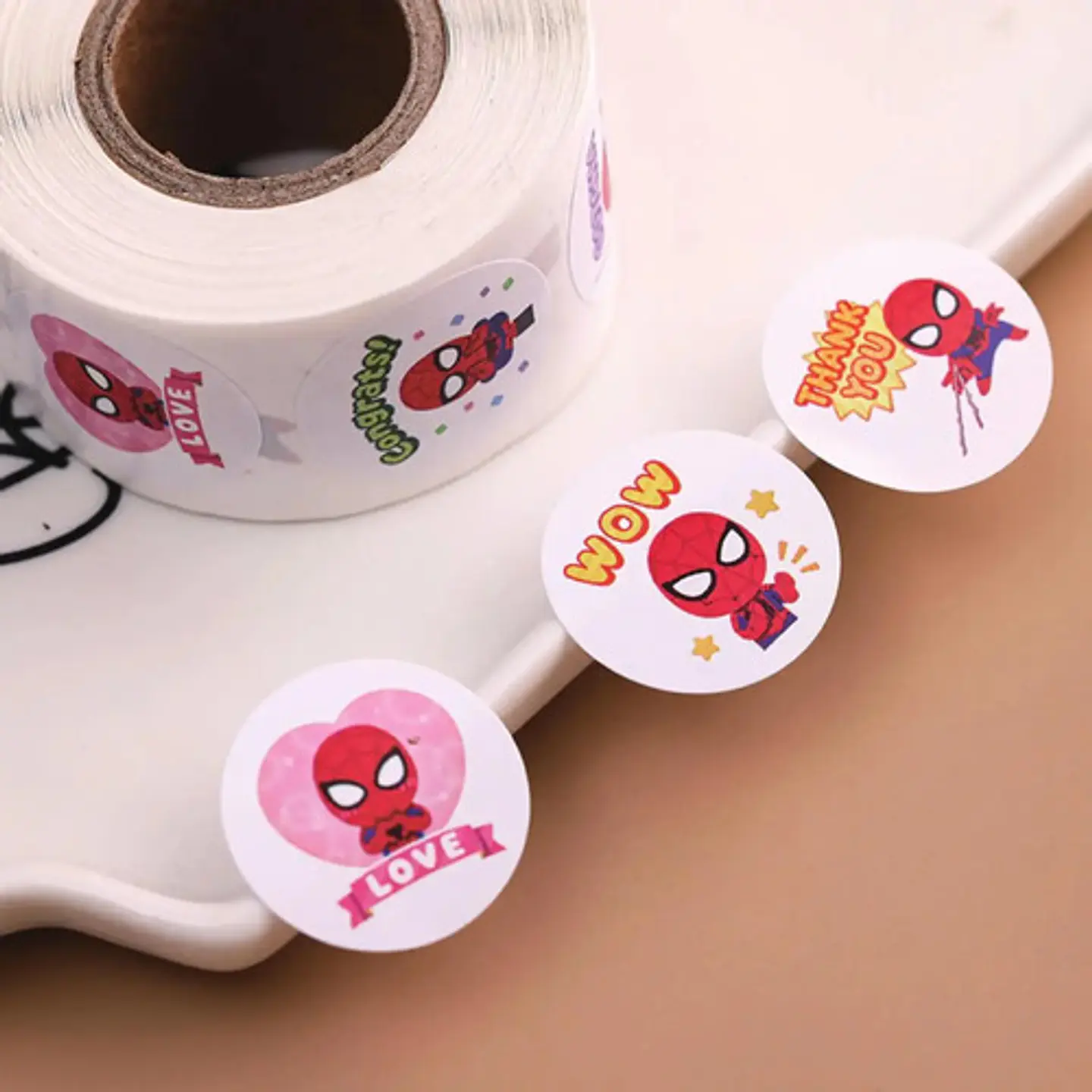 Spider-man - Set De 500 Stickers / Rollo De Pegatinas 6