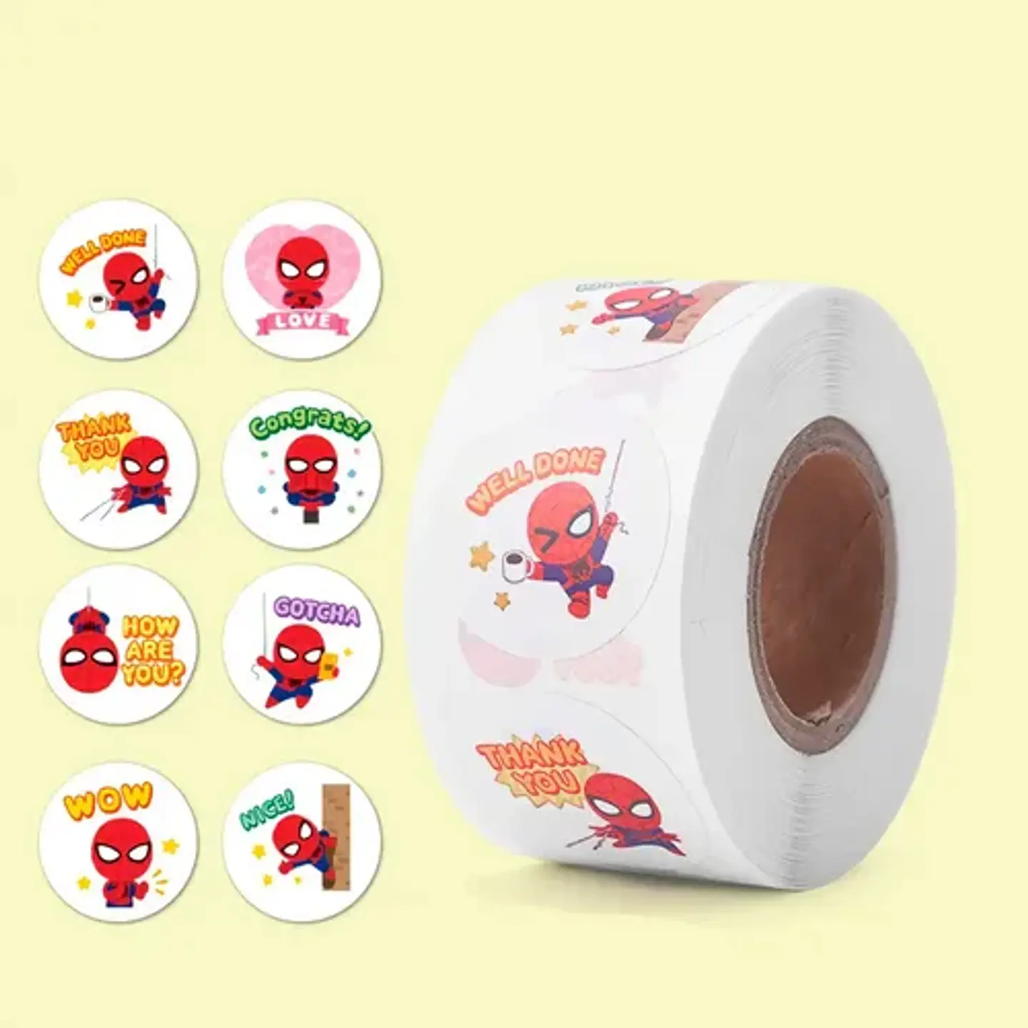 Spider-man - Set De 500 Stickers / Rollo De Pegatinas 7