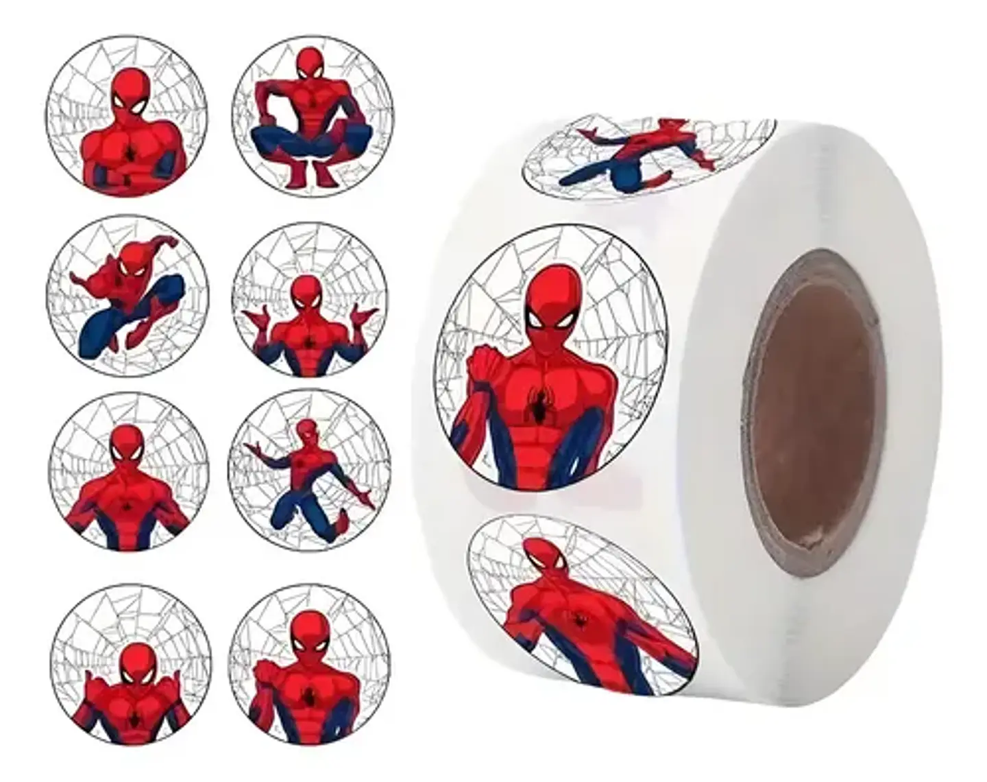 Spider-man - Set De 500 Stickers / Rollo De Pegatinas 14